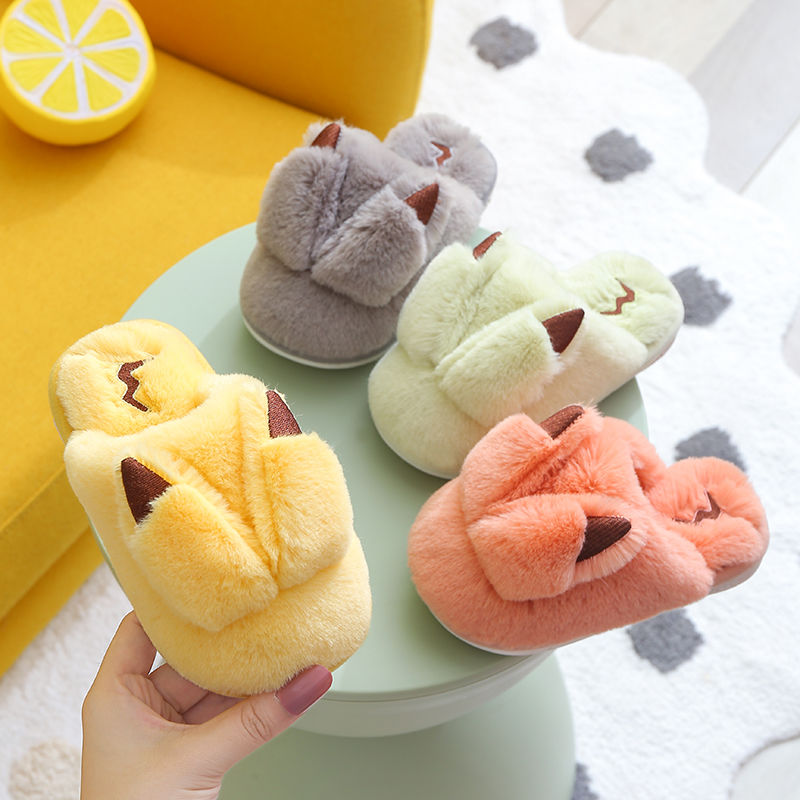 Pikachu Fluffy Slippers