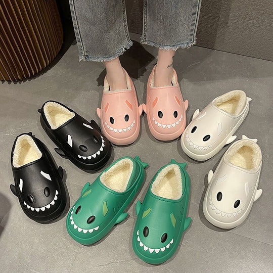 Cute shark cotton shoes