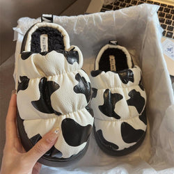 Fashion Cow Pattern Slippers