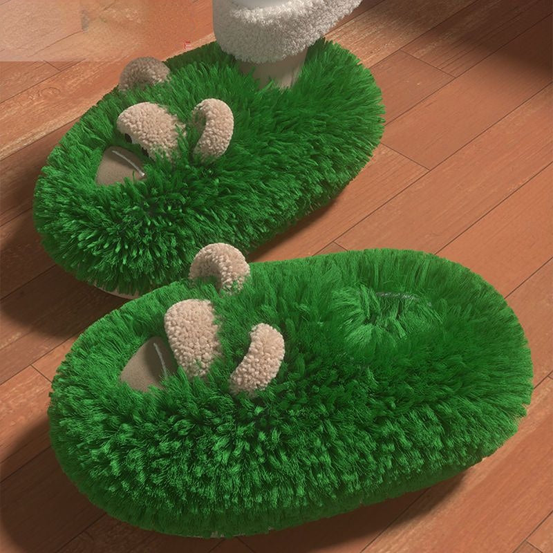 Cute Monkey Fluffy Slippers