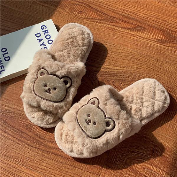 Bear Fluffy Slippers