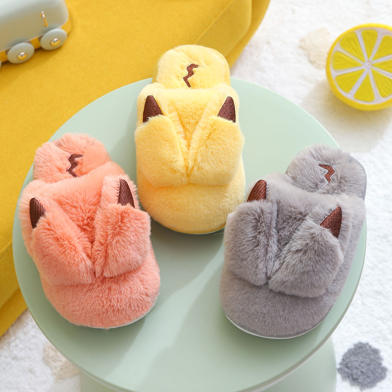 Pikachu Fluffy Slippers