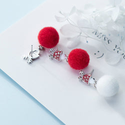 925 Silver Christmas Earrings