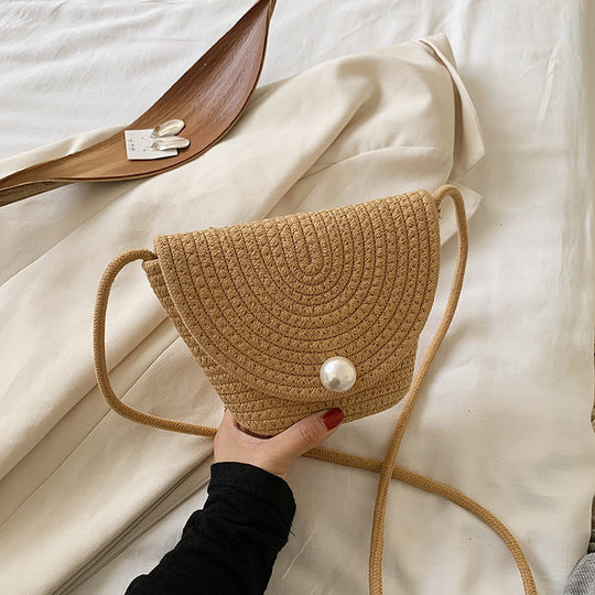 Straw Crossbody Bag