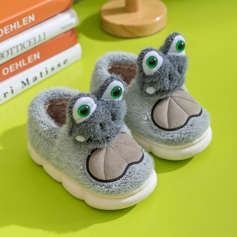 Cute Frog Children's Cotton Slippers