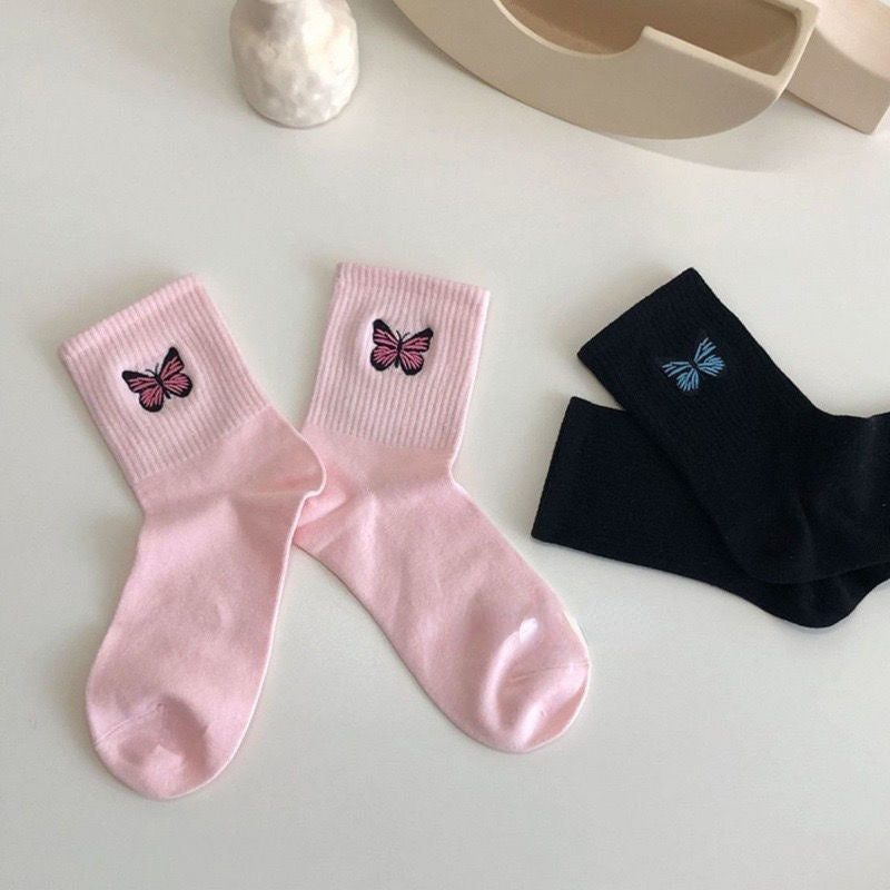 Butterfly Socks, 4-Pair Pack