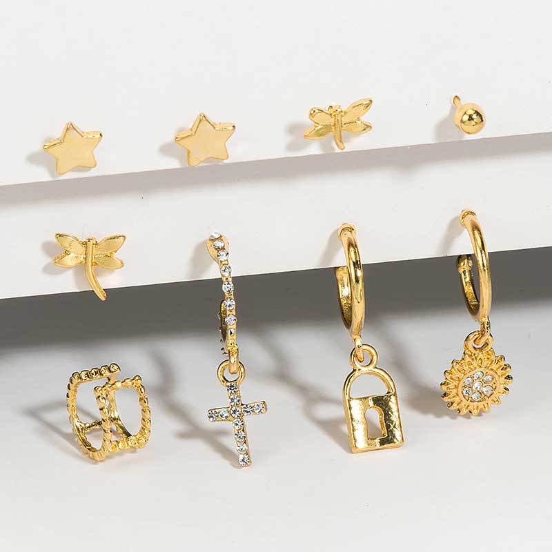 Star Assorted Earrings, 9pcs