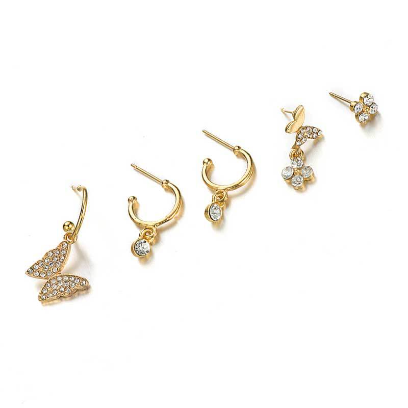 Butterfly Assorted Earrings, 5pcs