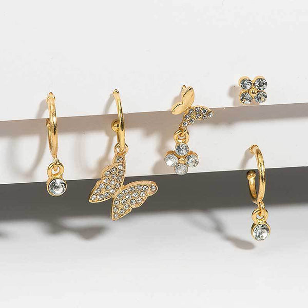 Butterfly Assorted Earrings, 5pcs