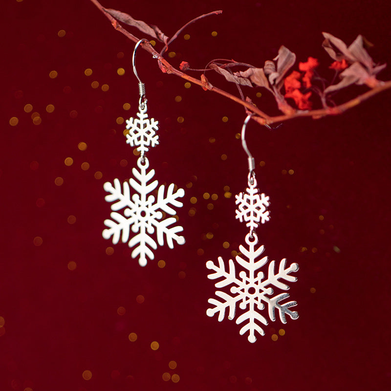 925 Silver Christmas Earrings