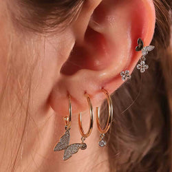 Butterfly Assorted Earrings, 5pcs