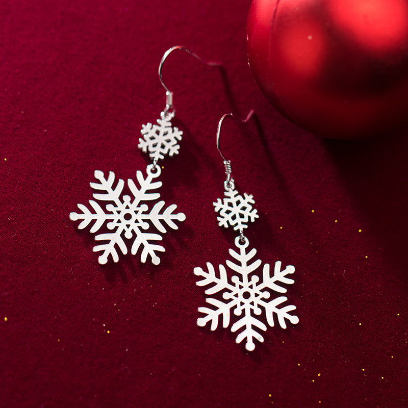 925 Silver Christmas Earrings