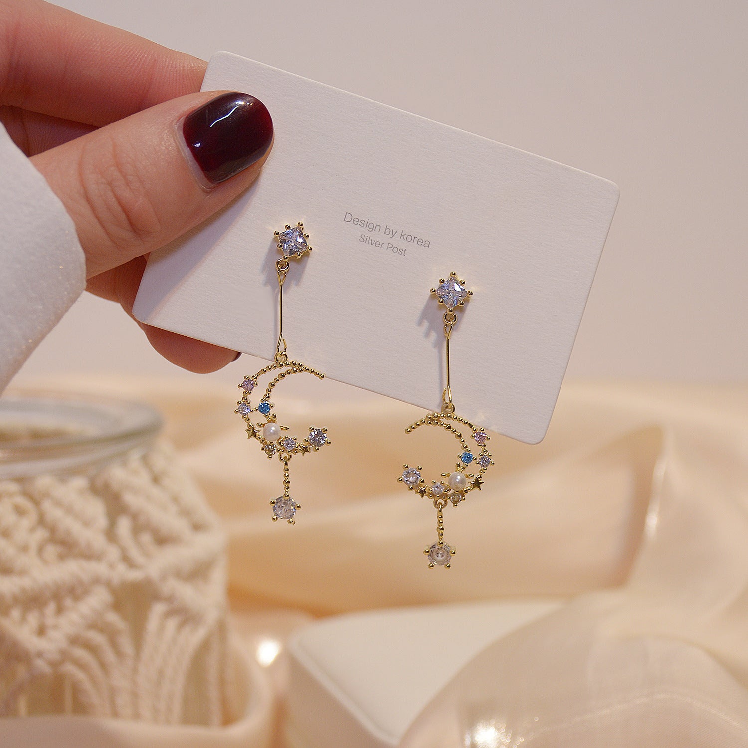 Zircon Heart Earrings