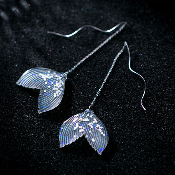 925 Silver Fishtail Earrings