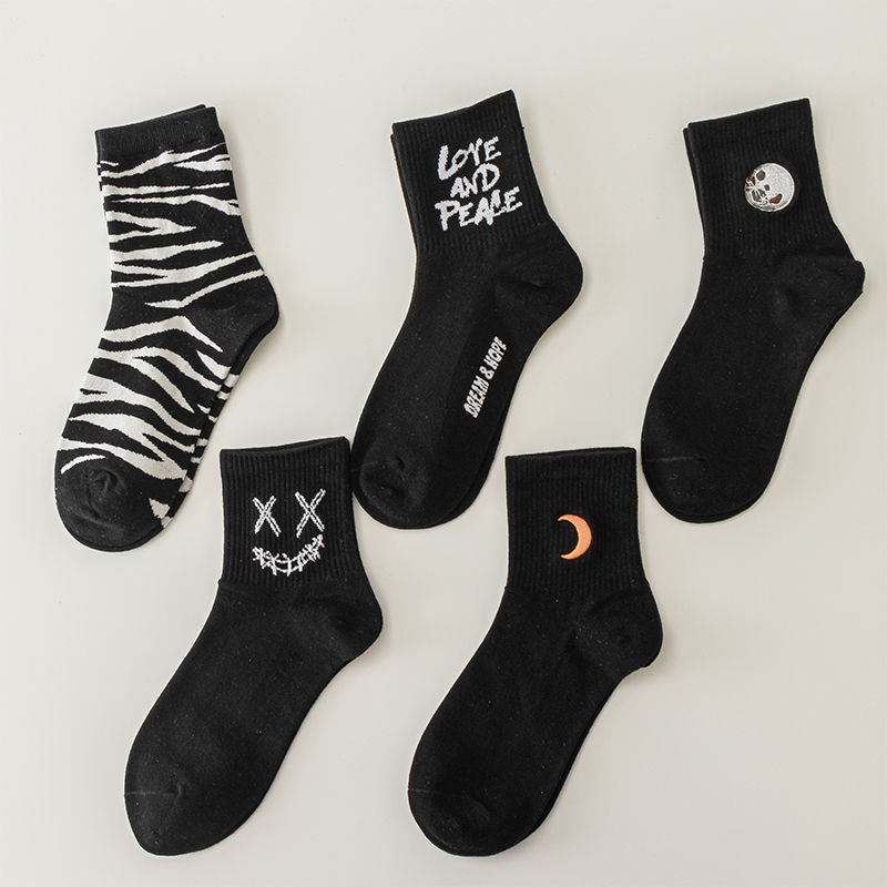 Moon Socks, 5-Pair Pack