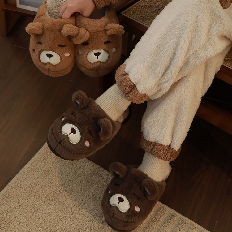 Bear Fluffy Slippers