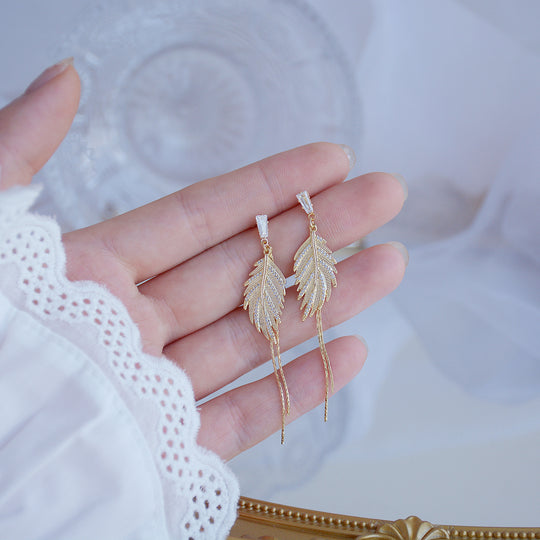 Feather Tassel Earrings