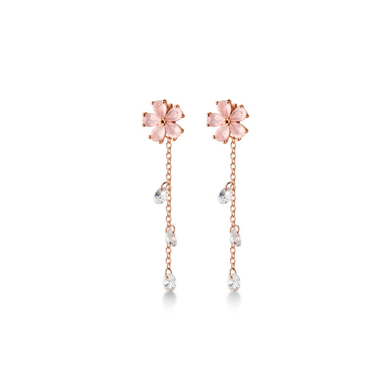 925 Silver Flower  Earrings