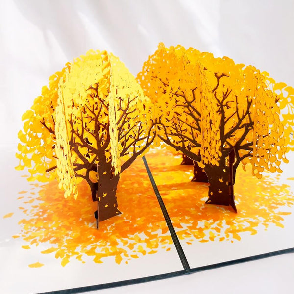 Ginkgo Forest 3D Card