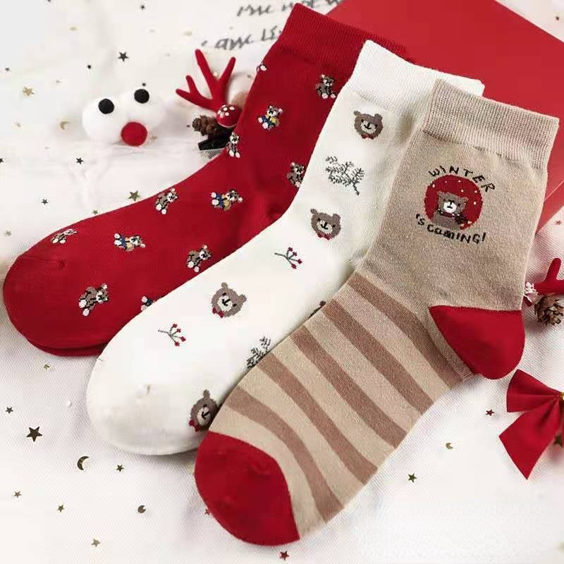 Christmas Socks, 3-Pair Pack