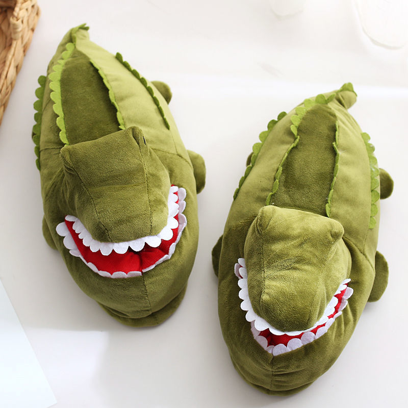 Crocodile Fluffy Slippers