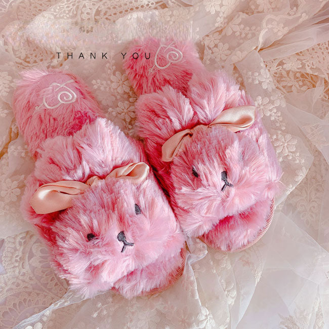 Rabbit Fluffy Slippers