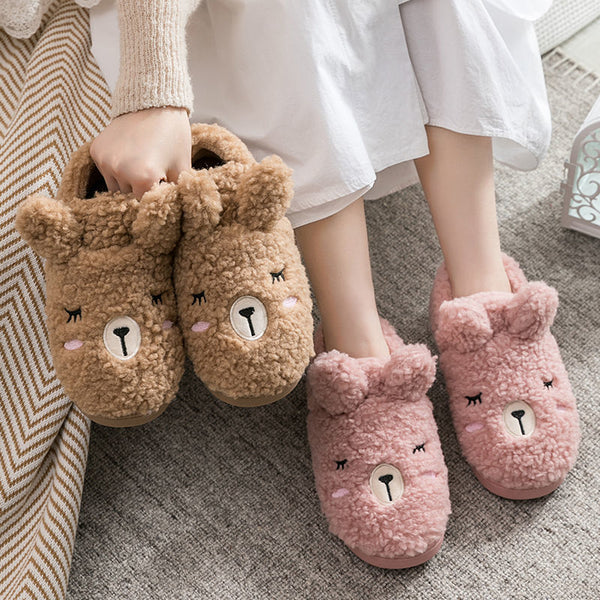Bear Fluffy Slippers