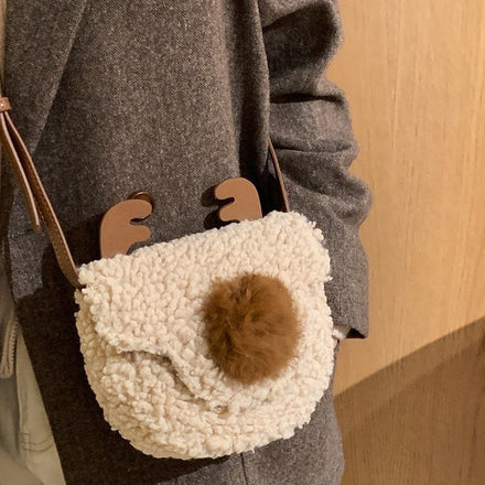 Fluffy Deer Crossbody Bag