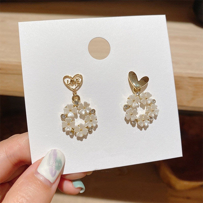 Zircon Flower Earrings