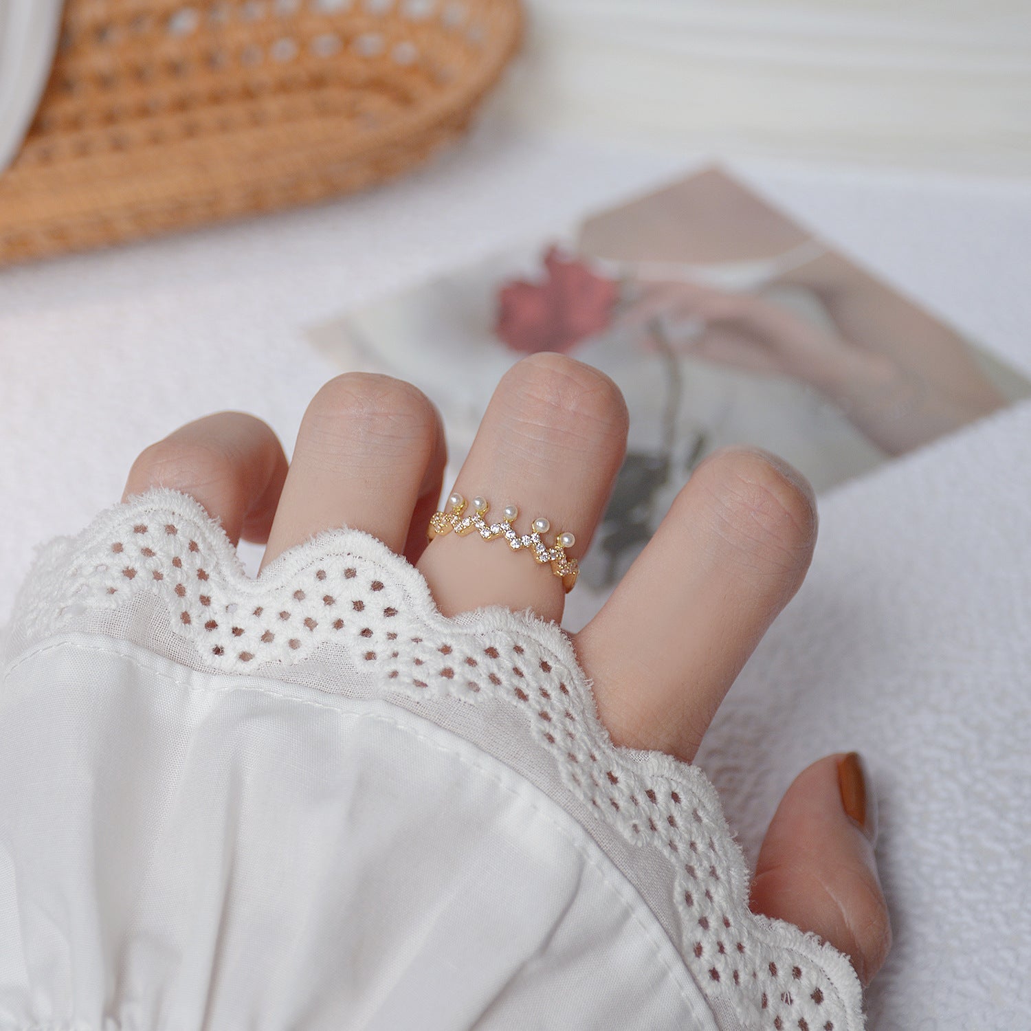 Faux Pearl Rings