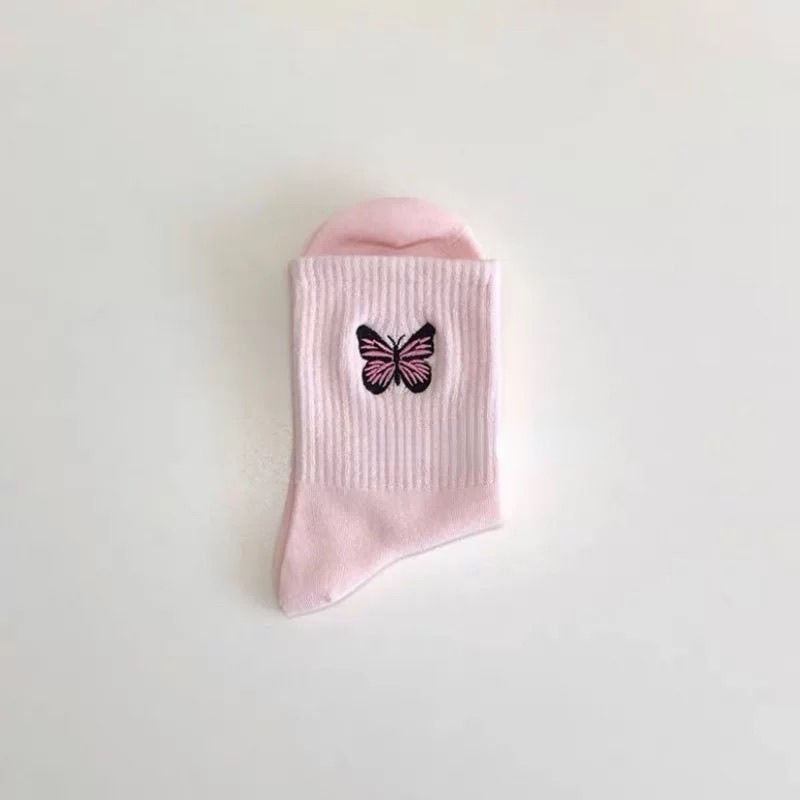 Butterfly Socks, 4-Pair Pack