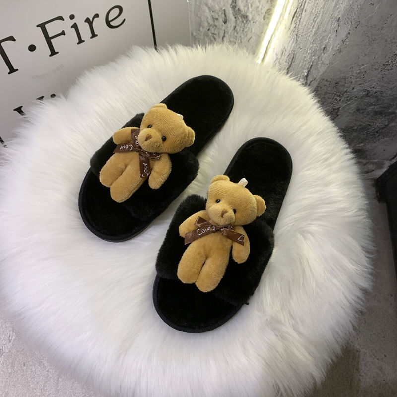 Bear Fluffy Slippers