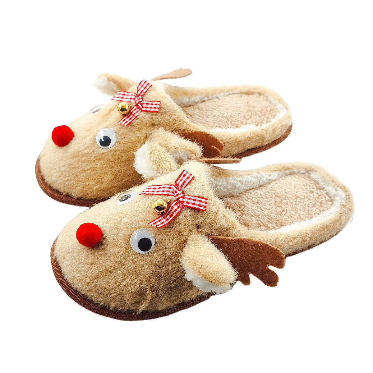 Christmas Deer Fluffy slippers