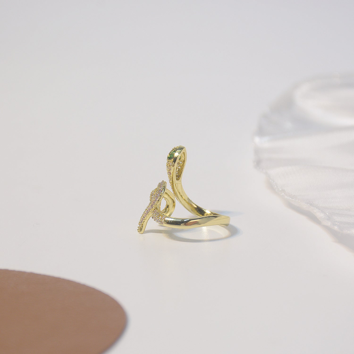 Zircon Snake Rings