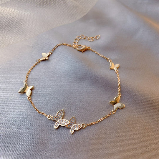 Zircon Butterfly Bracelet