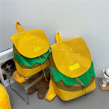 Canvas Hamburger Backpack