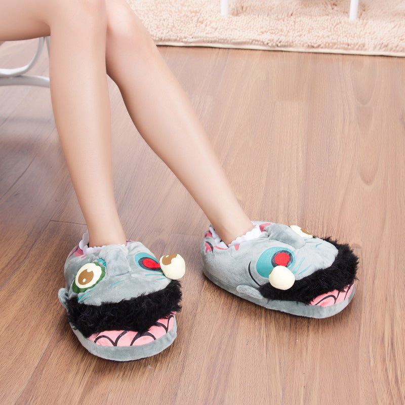 Halloween Monster Fluffy Slippers