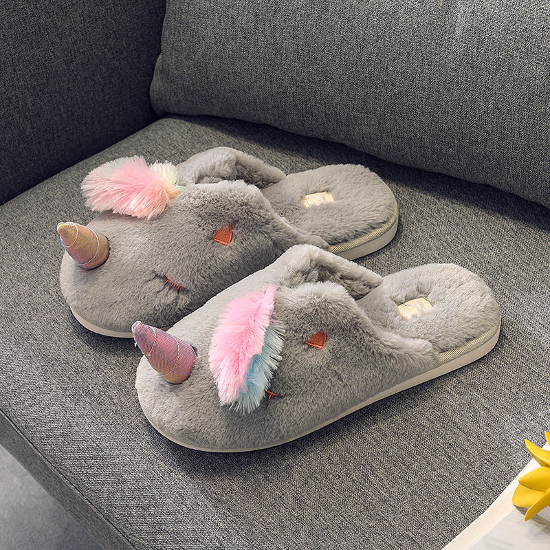 Unicorn Fluffy Slippers