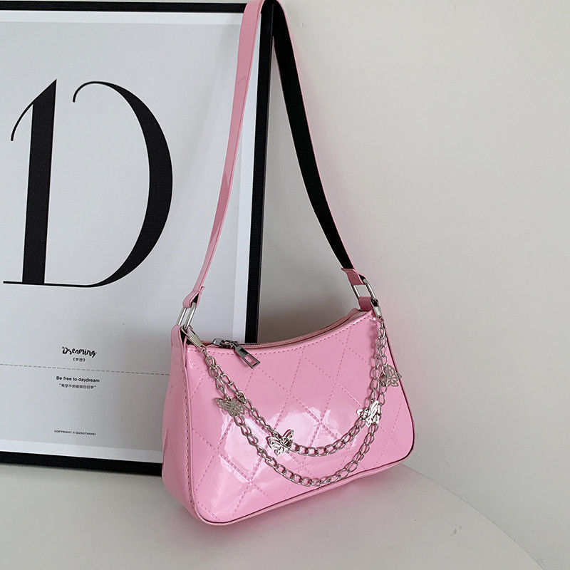 PU Butterfly Chain Strap Shoulder Bag