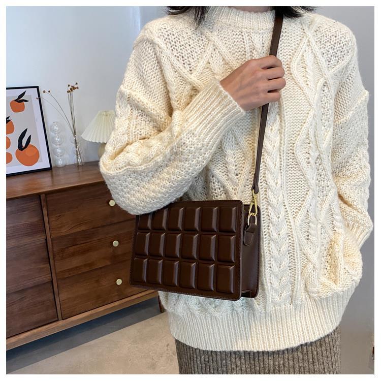 PU Chocolate Crossbody Bag