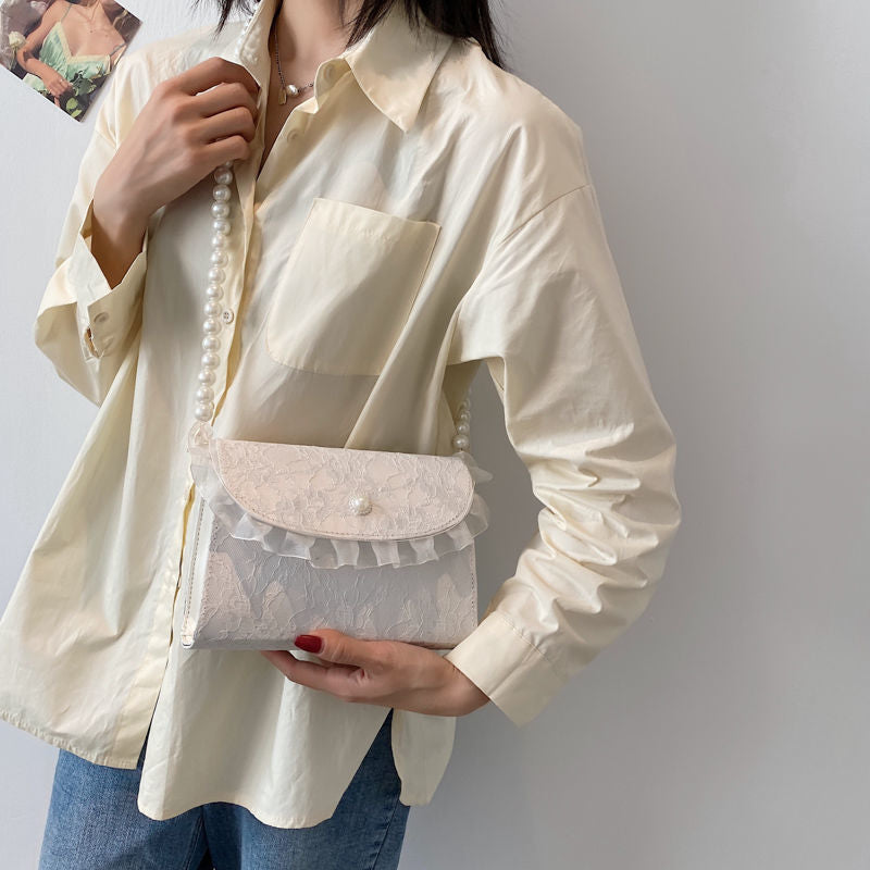 PU Pearl Shoulder Bag