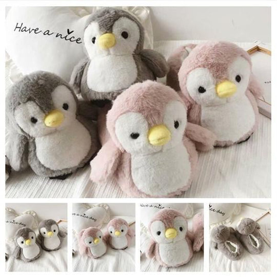 Penguin Fluffy Slippers