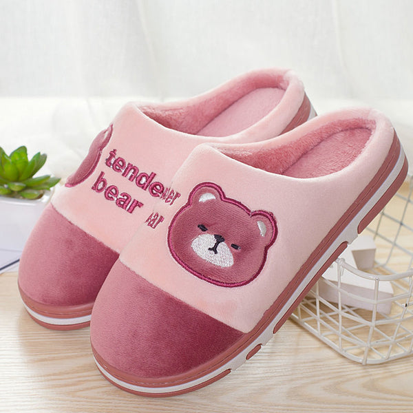 Bear Fluffy Slippers – Dabolly