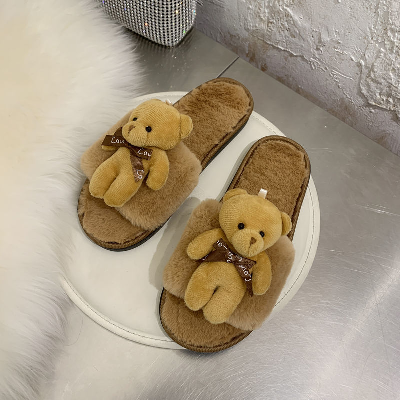 Bear Fluffy Slippers