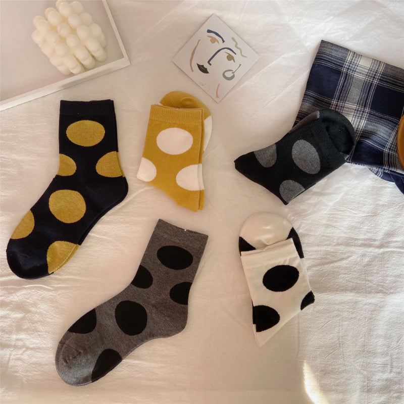 Polka Dot socks，5-Pair Pack