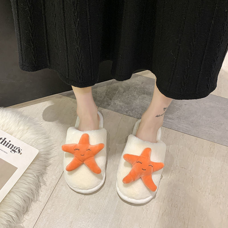 Star Fluffy Slippers