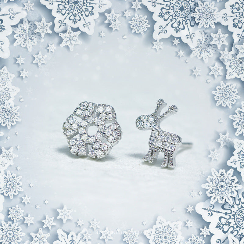 925 Silver Christmas Earrings