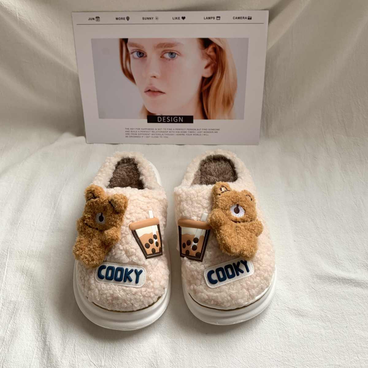 Bear Fluffy Slippers