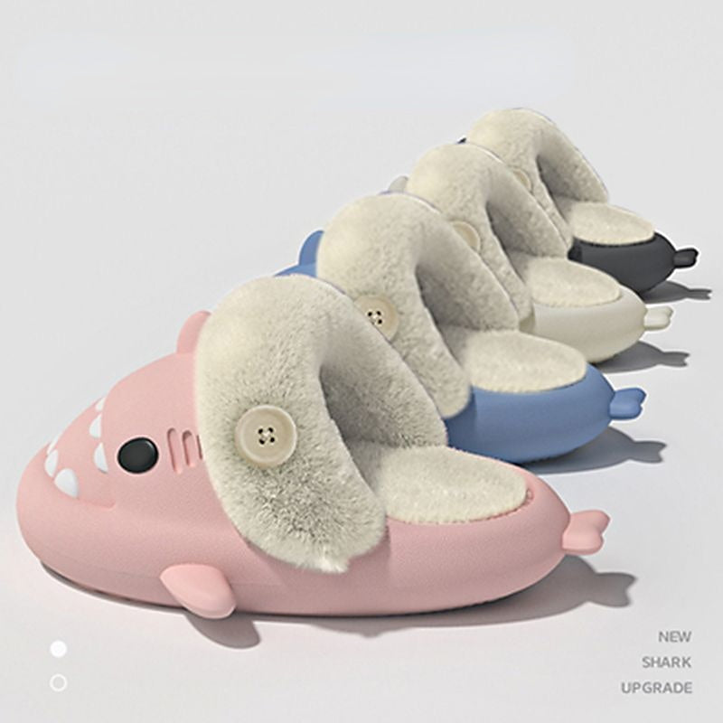 Cute Shark Cotton Slippers