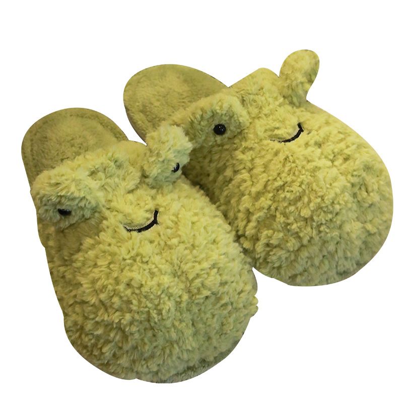 Cute Frog Fluffy Slippers